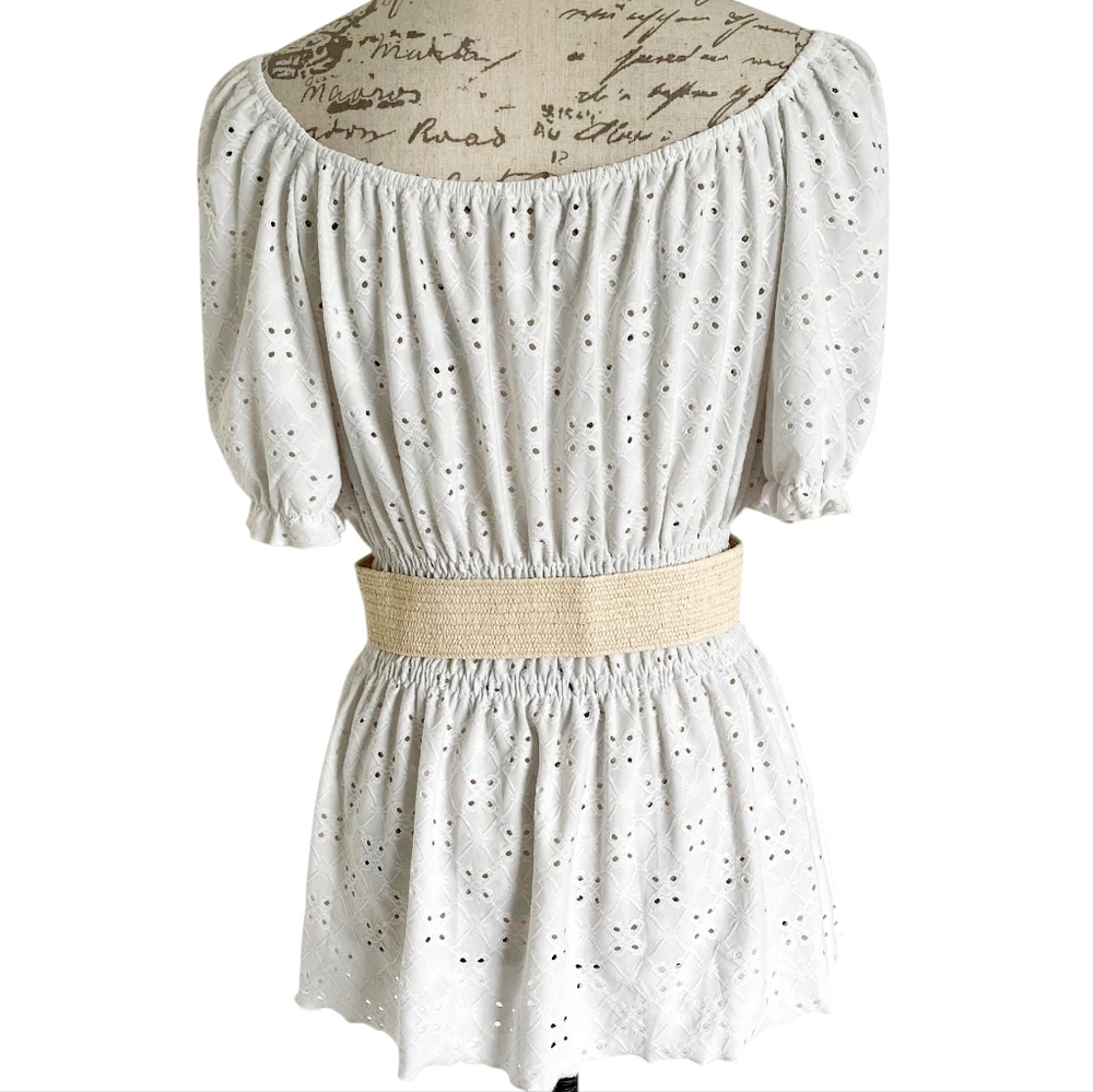 Boho Corset waist Boho Woven dress belt wide stretch elastic summer casual belt - Picture 8 of 14